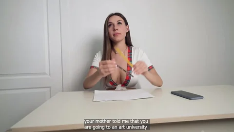 a Concerned Student Drew a Dick and Got a Load on Her Pussy
