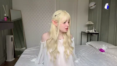 Cute Elf Teen First Time Shy Petite Girl Real Orgasm ♡ Her Tight Pussy