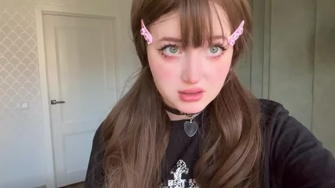 Cute Teen Egirl from Tinder Try Anal for First Time on Facetime Call. Part 2....