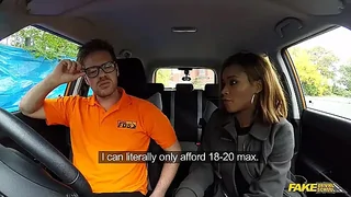 KIKI MINAJ the British ebony porn star takes her first driving lesson with