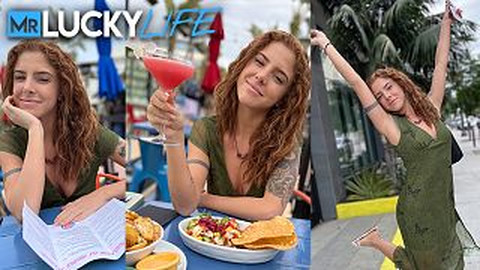 Redhead Lumi Ray Gives A Blowjob After A Date