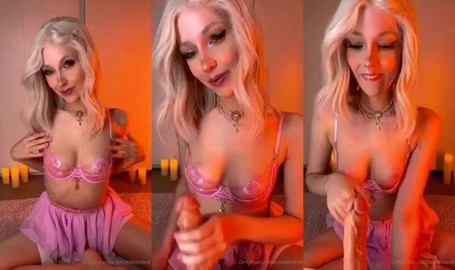 Milkimind Strokes A Dildo And Shows Her Boobs