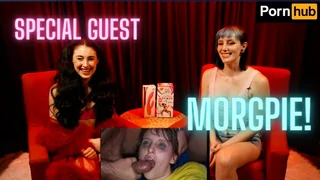 Slutty Russian muscle girl Morgpie joins sex party and gets deepthroated